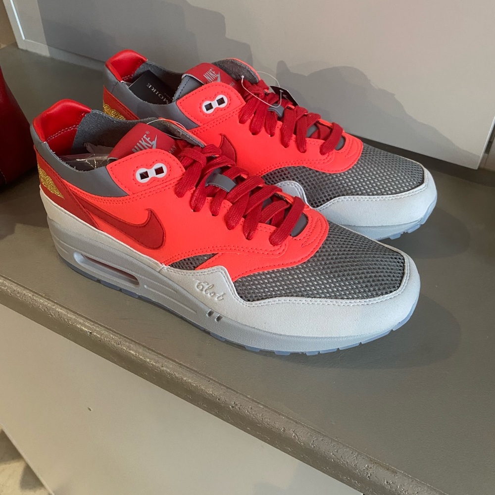 Nike Air Max 1 CLOT Kiss of Death Solar Red Sneakers